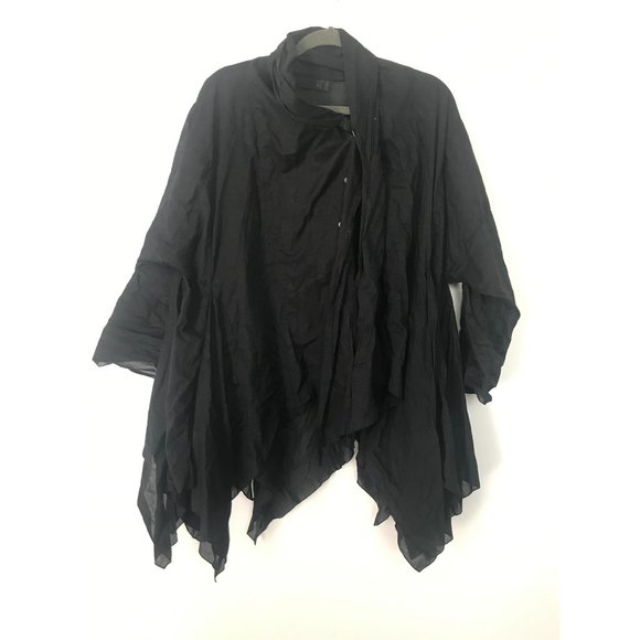 NOT FOR SALE - Moyuru Avant Garde Goth Button Down Blouse - Picture 4 of 11